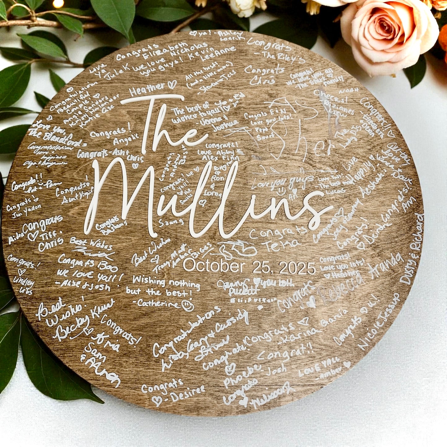 Guest Book Alternative - Custom Wedding Guest Book Decor -  Layered Wood Wedding Sign - New Home gift