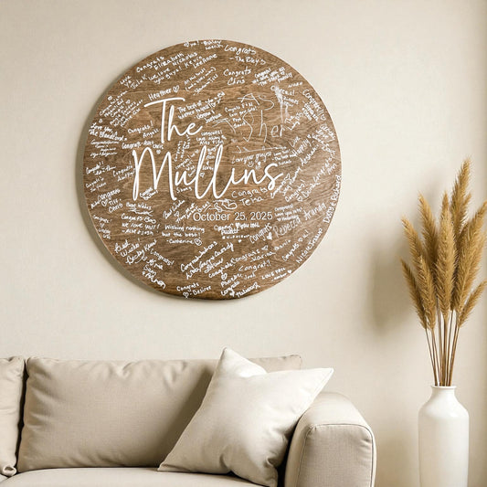 Guest Book Alternative - Custom Wedding Guest Book Decor -  Layered Wood Wedding Sign - New Home gift