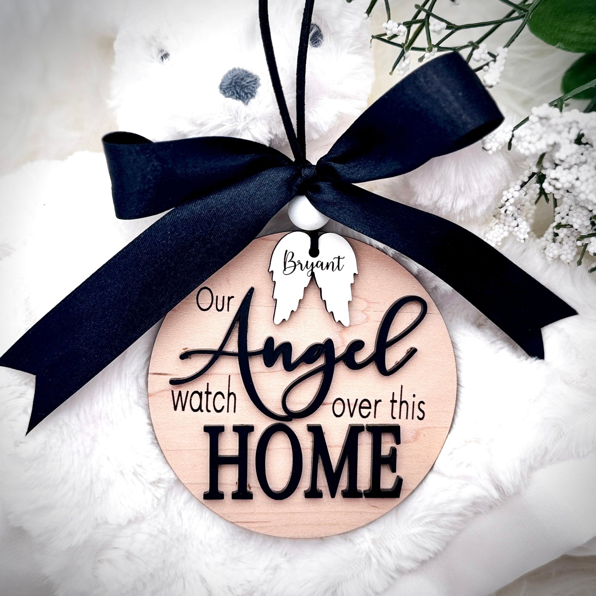 Angel Memorial Ornament – Personalized Memorial Christmas Ornament – Remembrance Gift - Embellish My Heart