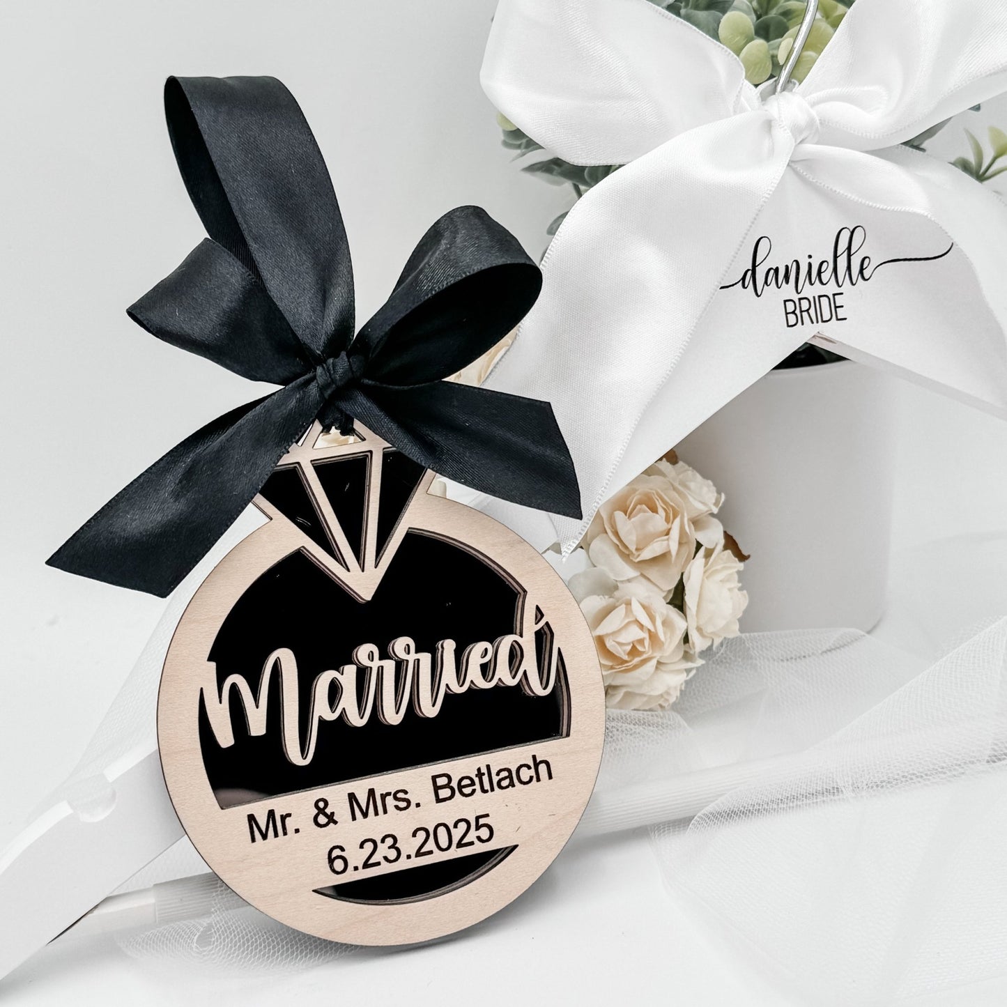 Custom Engraved Bridal Party Hangers - Embellish My Heart