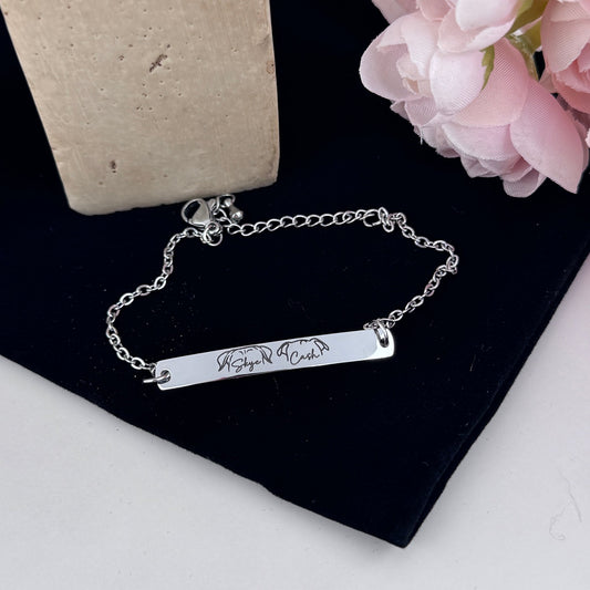 Custom Pet Ear + Handwriting Bracelet – Personalized Memorial Jewelry for Dog & Cat Moms - Embellish My Heart