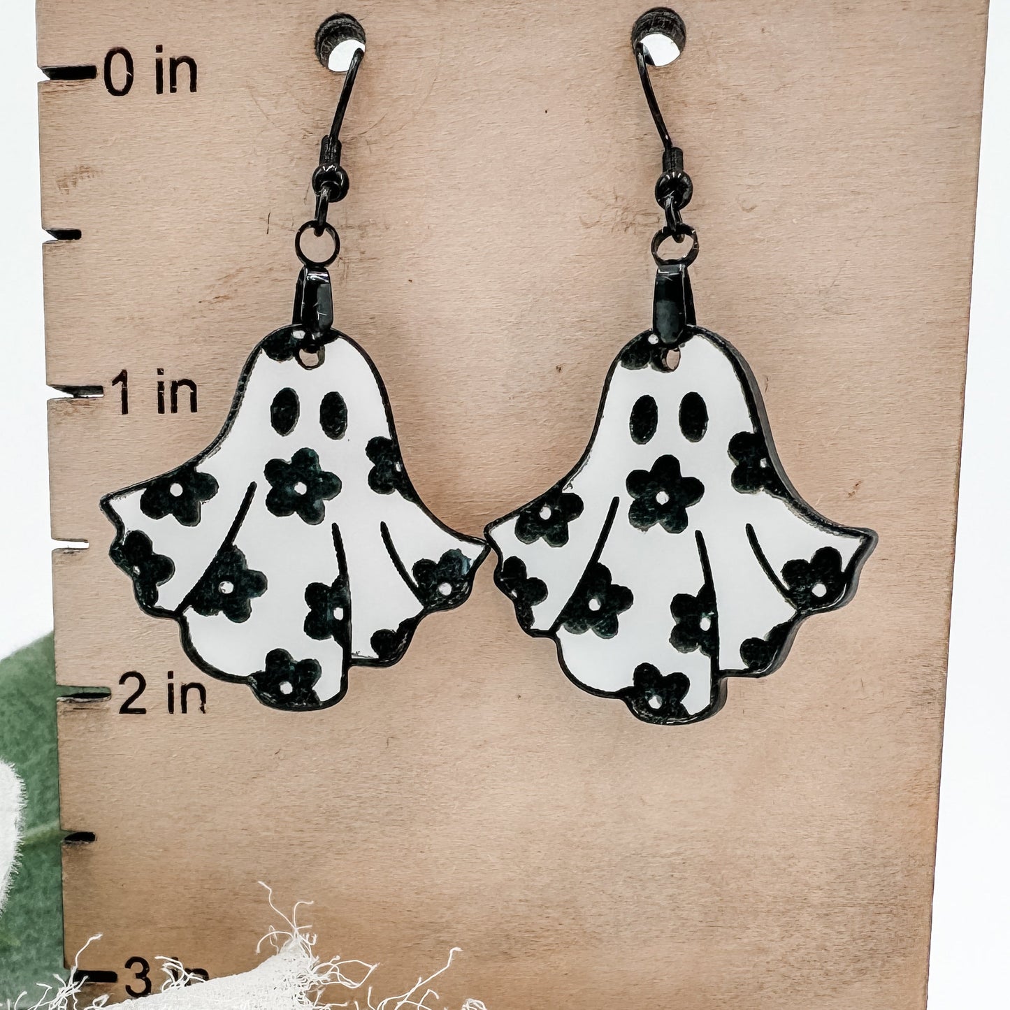 Daisy Ghost Dangle Earrings - Embellish My Heart
