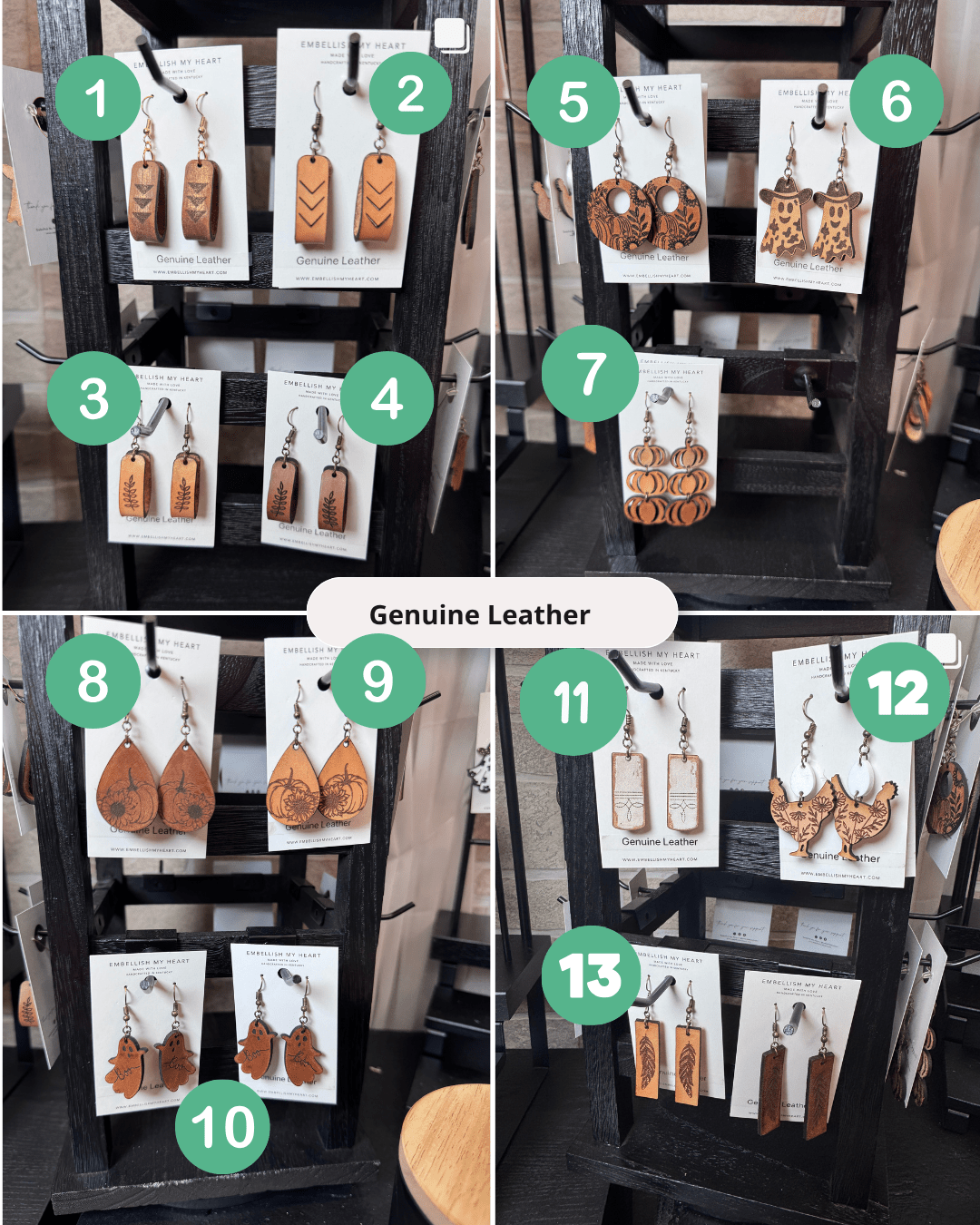Fall Flash Sale β Acrylic & Wood Earrings (Ready to Ship) - Embellish My Heart