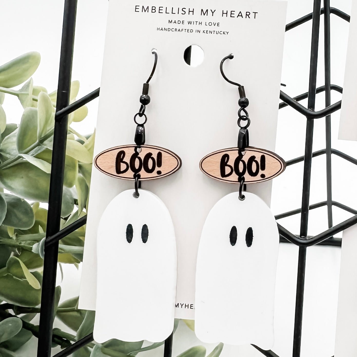 Handmade Ghost Earrings β Lightweight Fall & Halloween Jewelry β 3 Styles - Embellish My Heart