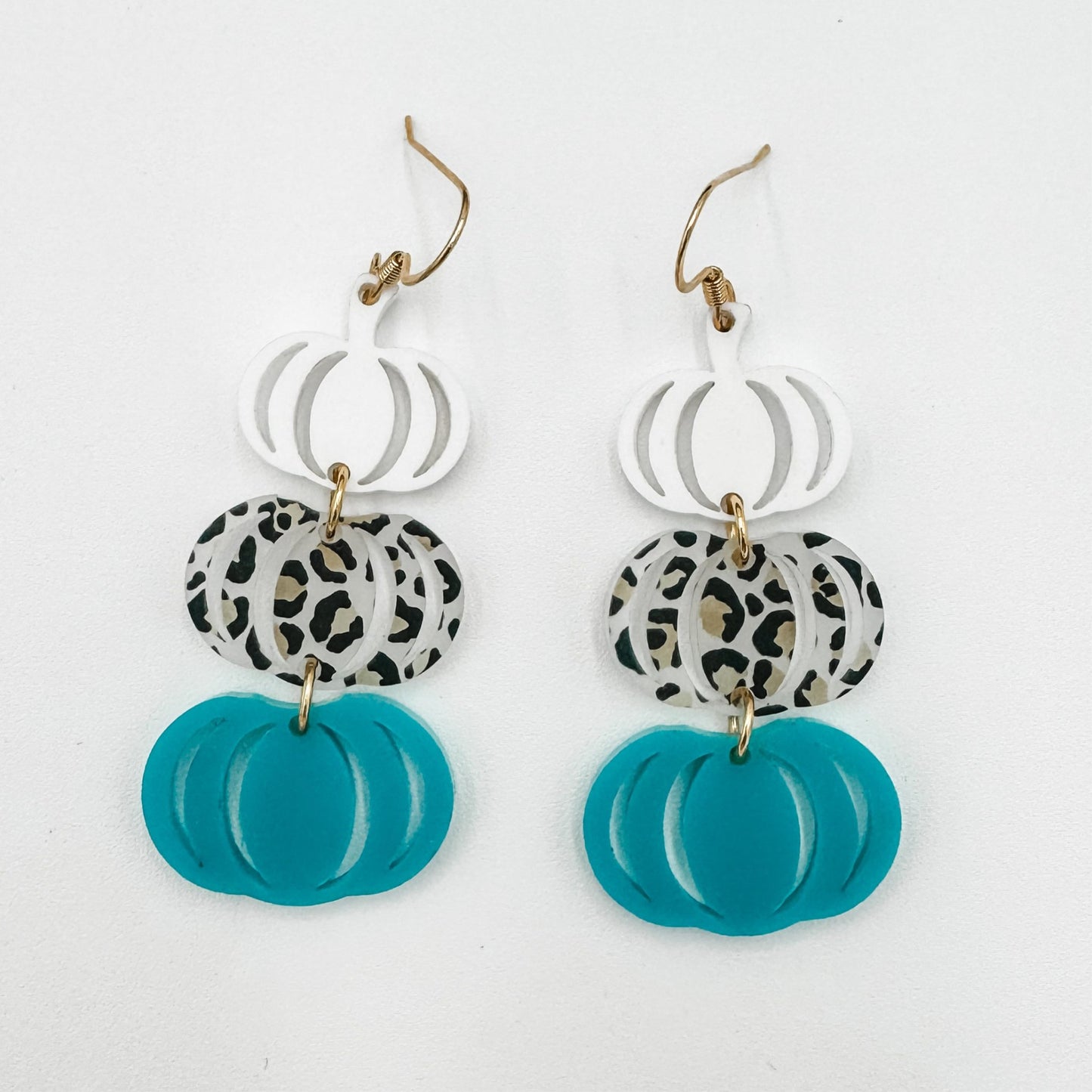 Pumpkin Stack Dangle Earrings - Embellish My Heart