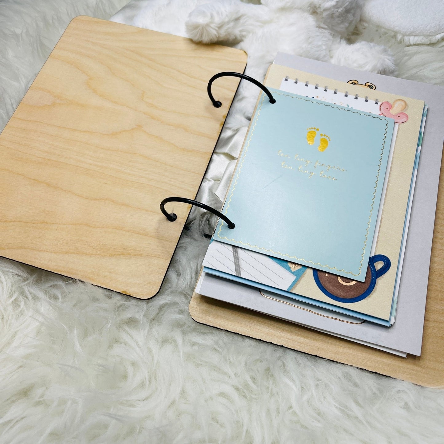 Baby Shower Card Keeper, Baby Card Holder, Baby Card Keepsake, Bay Shower Card Booklet, Card Organizer, Cards of Christmas Pa - Embellish My Heart