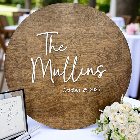 Guest Book Alternative - Custom Wedding Guest Book Decor -  Layered Wood Wedding Sign - New Home gift