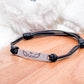 Personalized Angel Baby Memorial Bracelet • Adjustable Cord with Name + Wings