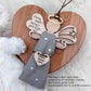 Keepsake Angel Ornament w/ Fabric Space/Angel Memorial Ornament