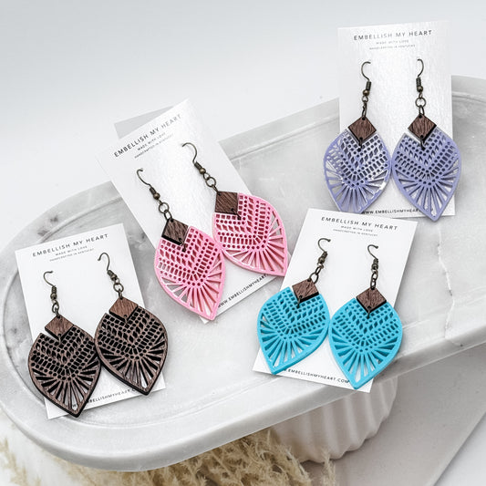 Lacey Boho Teardrop Earrings