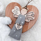 Keepsake Angel Ornament w/ Fabric Space/Angel Memorial Ornament