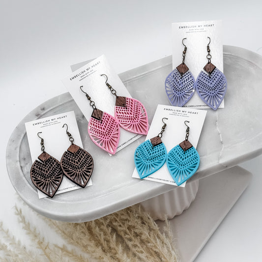 Lacey Boho Teardrop Earrings