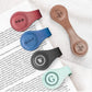 Custom Magnetic Leather Bookmark – Personalized Engraved Front or Double-Sided | Gift for Readers, Journals, or Bible Tabs