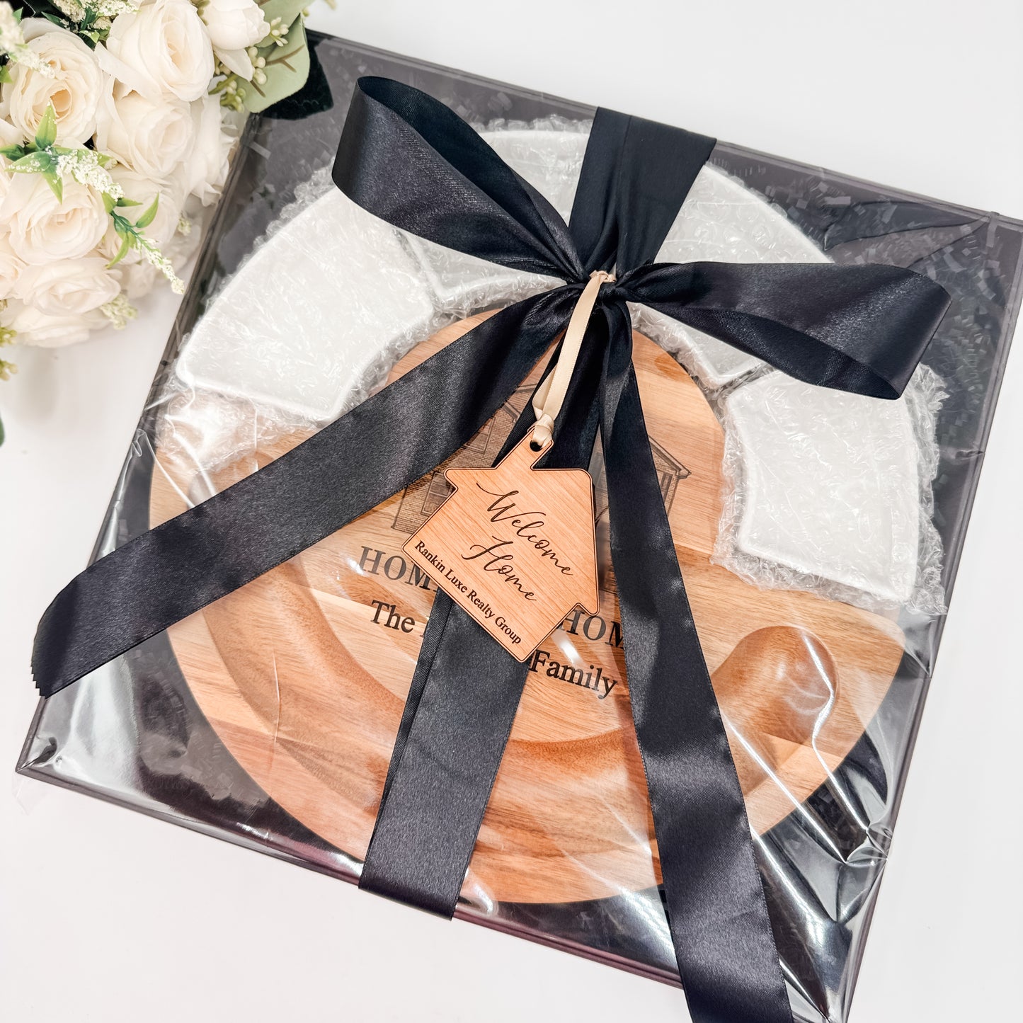 Personalized House Engraved Charcuterie Board Custom Home Cutting Board Gift Realtor Closing Gift, Housewarming Keepsake