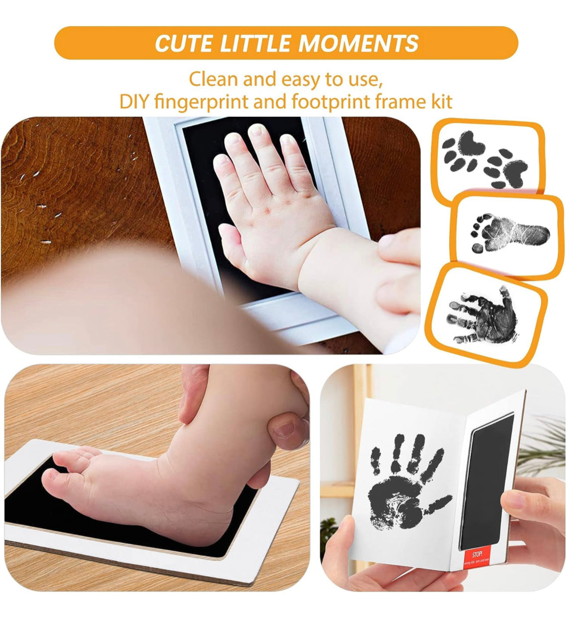 Baby Footprint Handprint Kit, Pet Paw, Memorial Gift