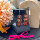 Stackable Pumpkin 3 Pumpkin Dangle Leather Earrings