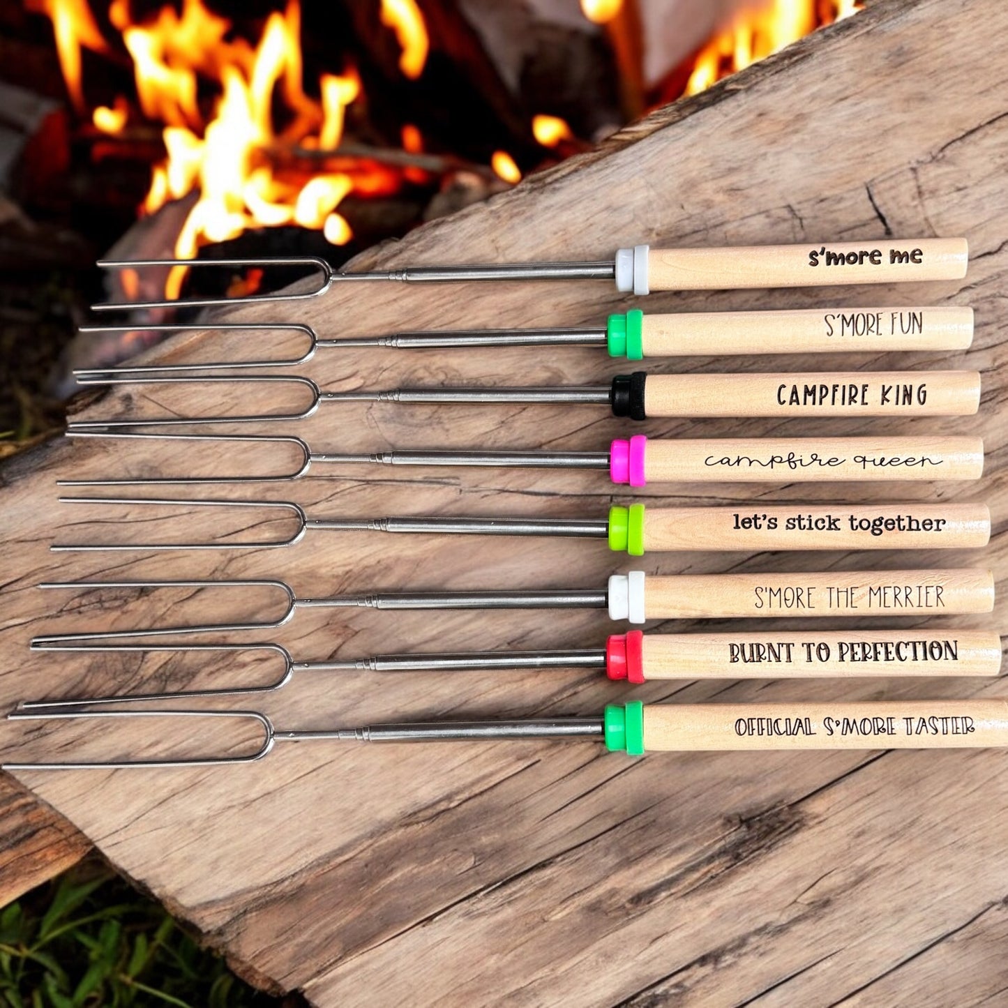 Marshmallow Roasting Sticks - Perfect for Campfires, BBQs, and Backyard Fire Pits