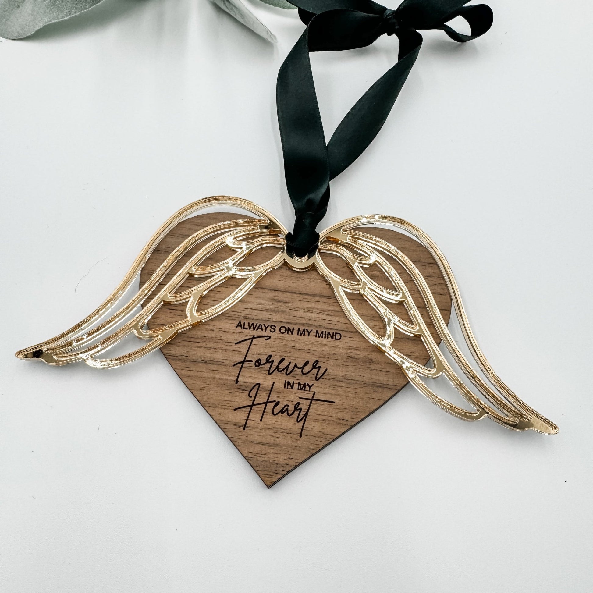 Angel Wings Ornament, Memorial Ornament - Embellish My Heart