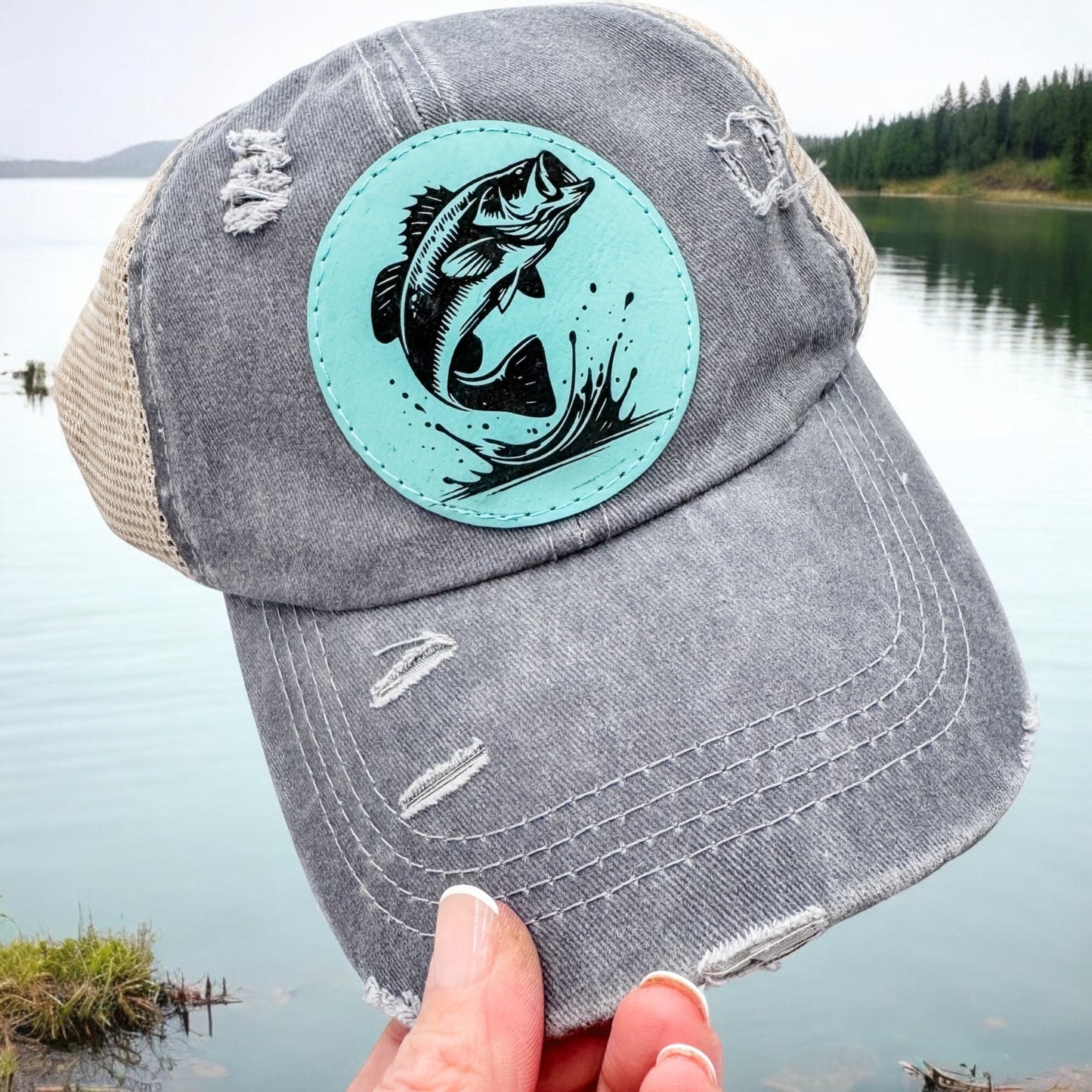 Bass Fishing Hat Baseball Cap - Embellish My Heart