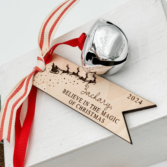 Believe in the Magic Tag | Christmas Stocking Tag | Ornament Gift Tag - Embellish My Heart