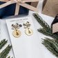 Christmas Tree Earrings | Gold Bow Studs | Holiday Earrings for Women | Cute Christmas Jewelry Gift - Embellish My Heart