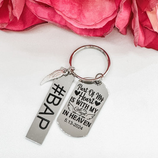 Custom Dog Tag Keychain - Embellish My Heart
