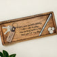 Custom Keychains - Engraved Dark Brown Wood Rectangle Keychain - Embellish My Heart