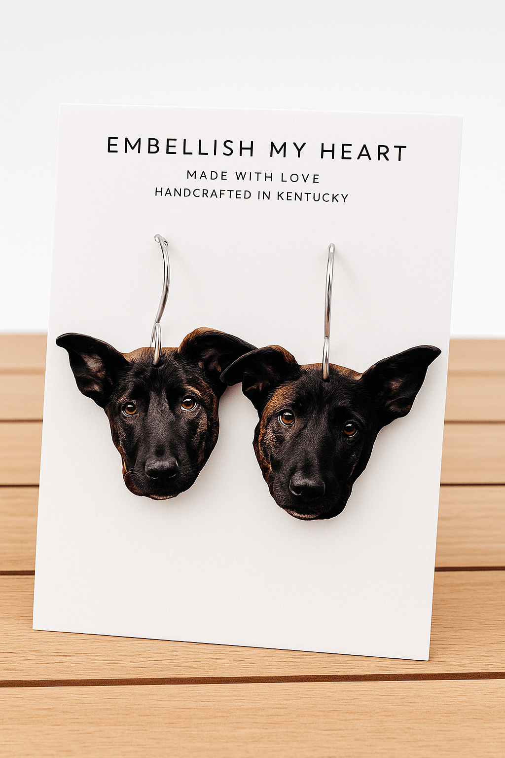 Custom Pet Photo Earrings – Dangle or Stud | Personalized Pet Gift | Photo Jewelry for Dog Moms, Cat Lovers & Memorials - Embellish My Heart