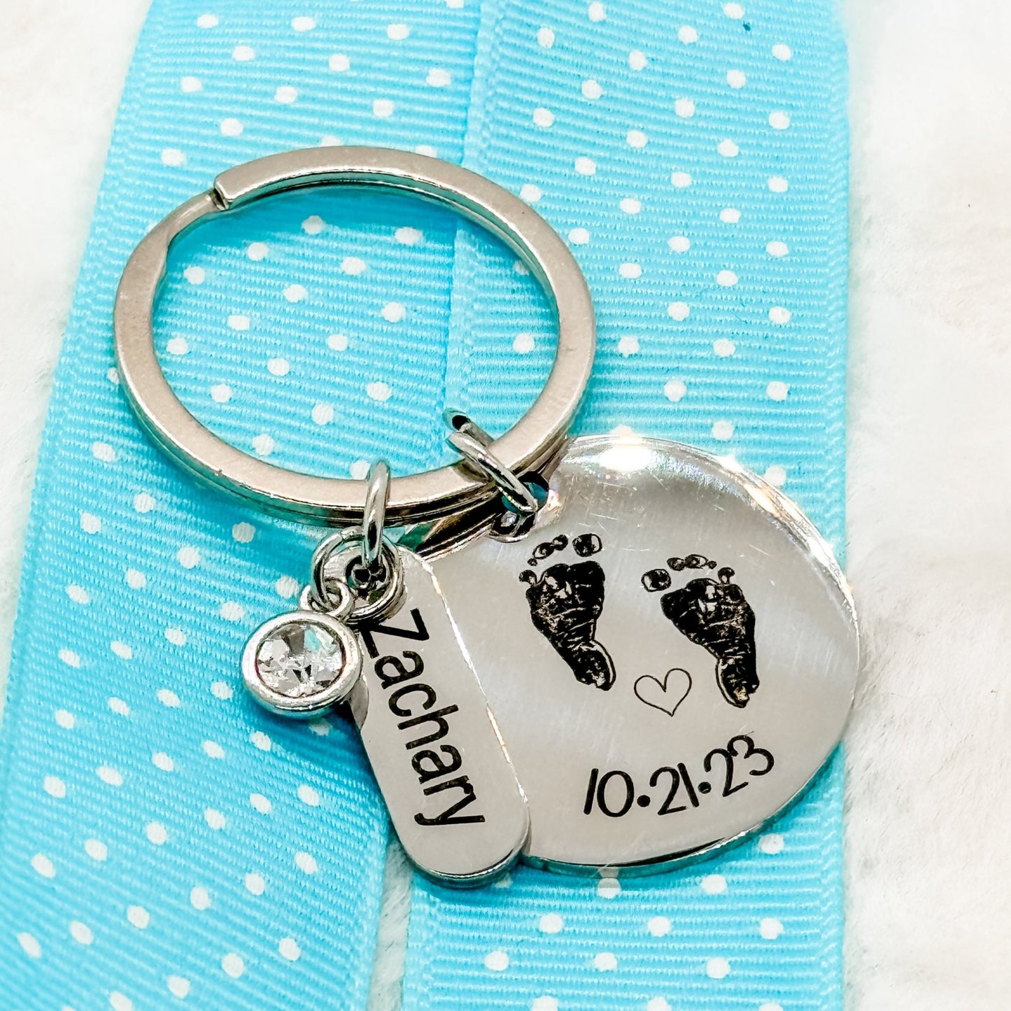 Custom Round Keychain - Embellish My Heart