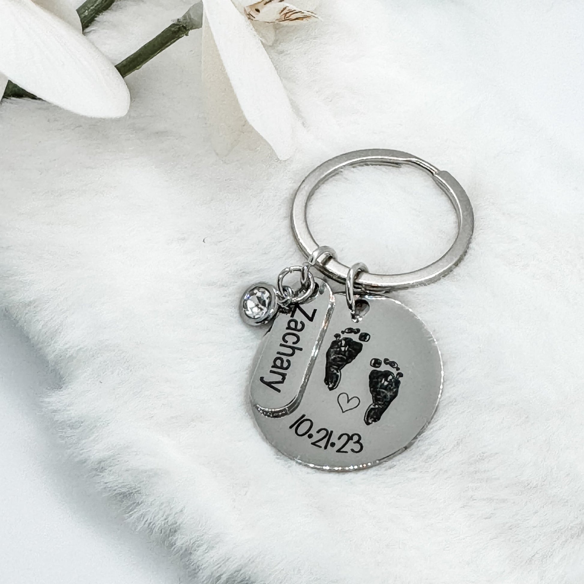 Custom Round Keychain - Embellish My Heart