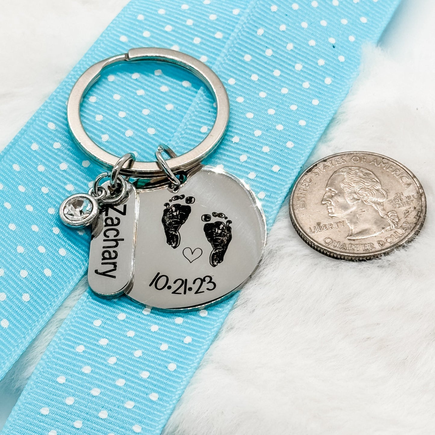 Custom Round Keychain - Embellish My Heart