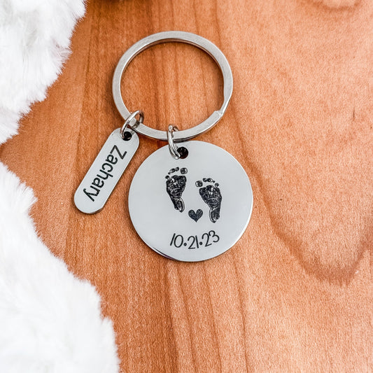 Custom Round Keychain - Embellish My Heart
