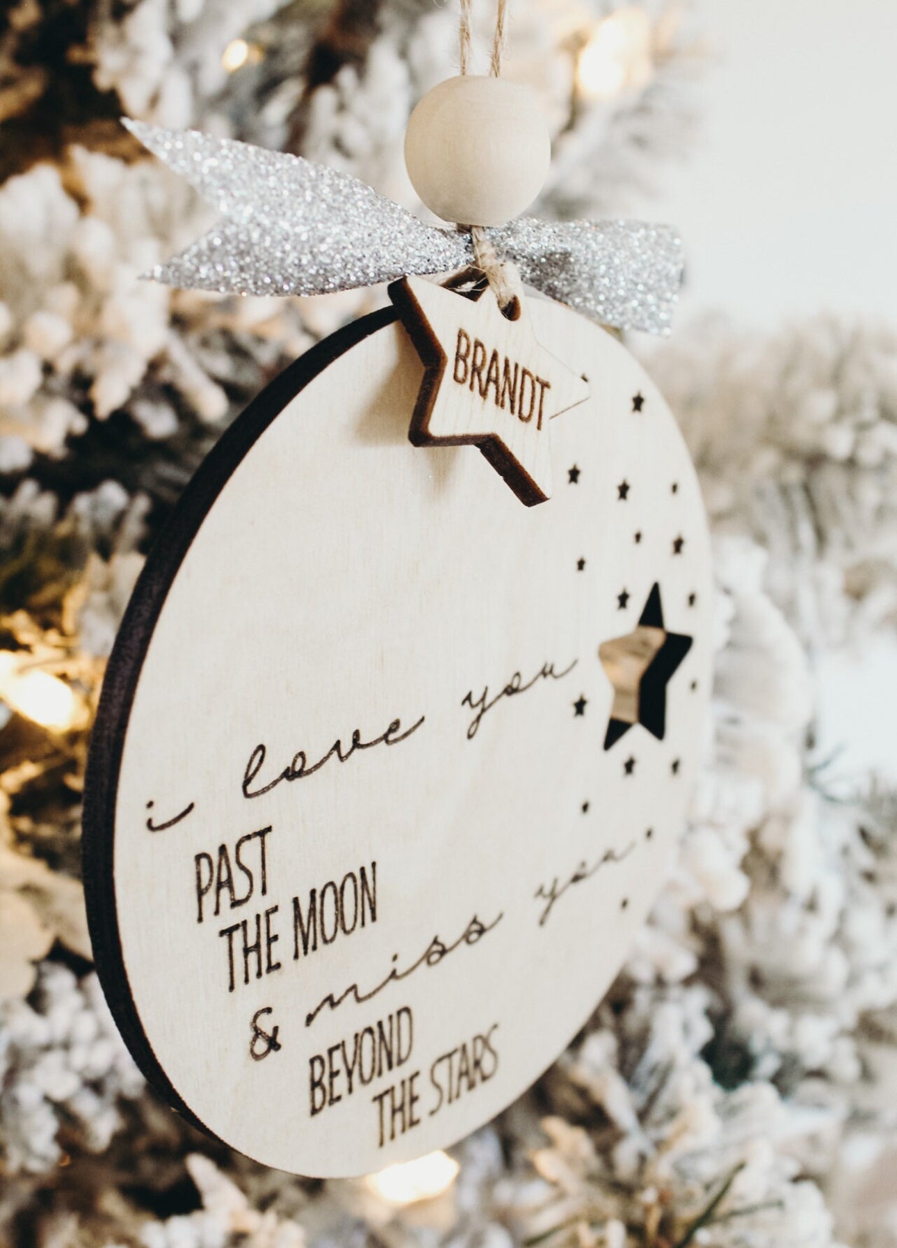 Customizable Memorial "I Love You Past the Moon and Miss You Beyond the Stars" Memorial Gift - Embellish My Heart