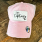 Dibs on the Captain Print Hat Trucker Distressed - Embellish My Heart
