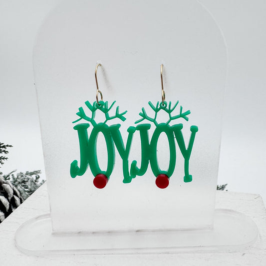 Drops of Joy Reindeer Antler Dangle Earrings - Embellish My Heart