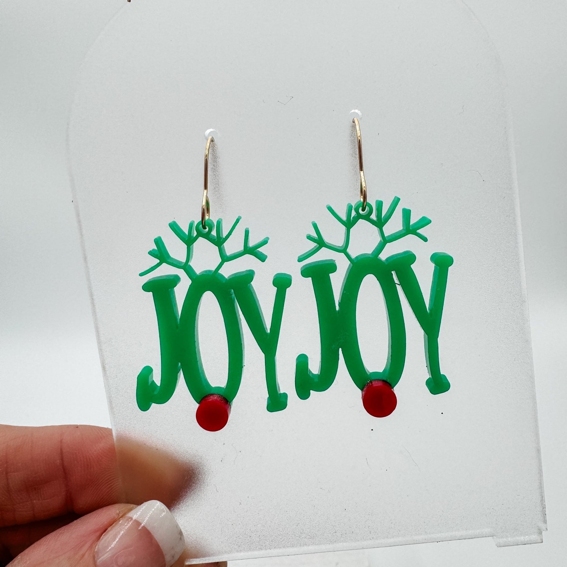 Drops of Joy Reindeer Antler Dangle Earrings - Embellish My Heart