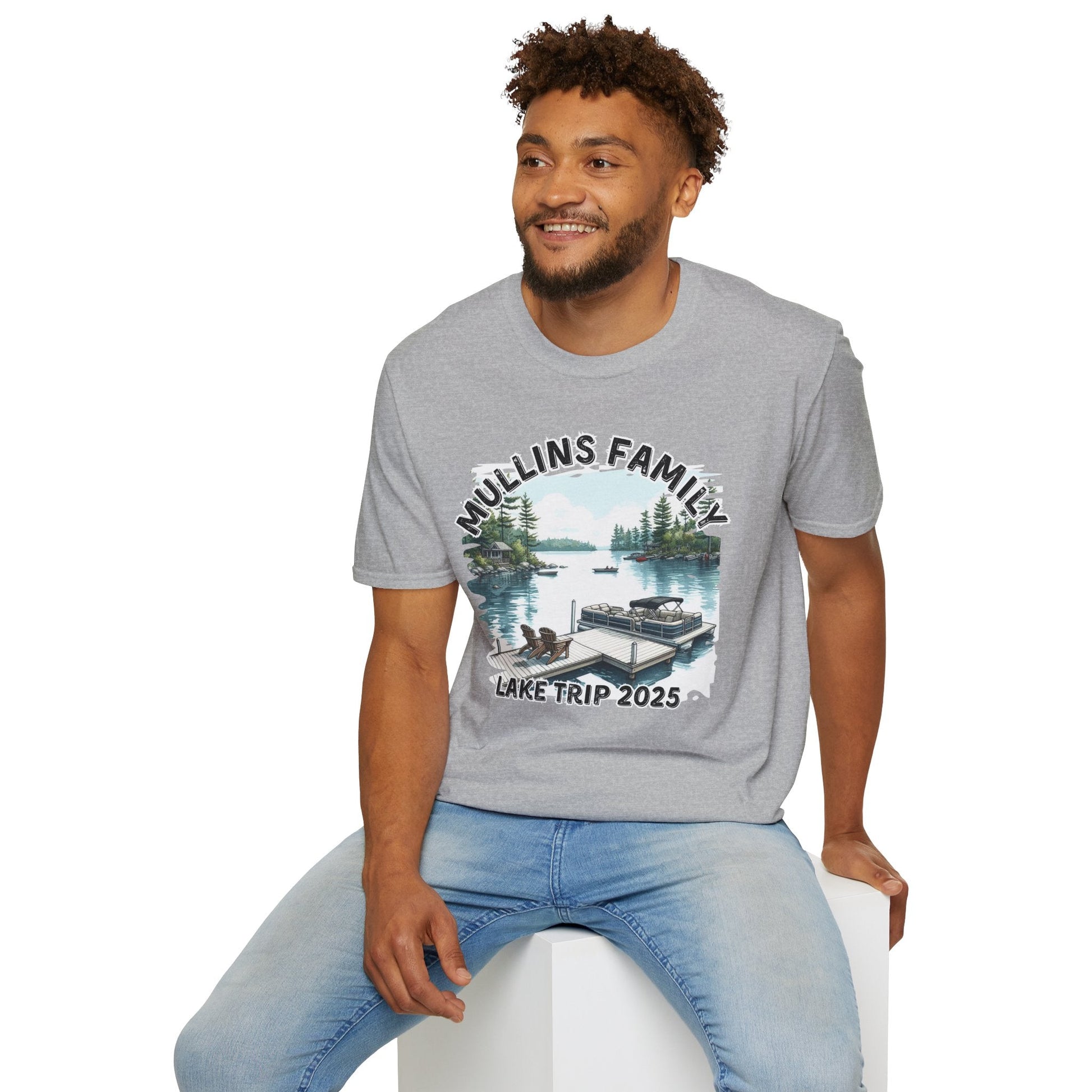 Family Lake Trip Unisex T-Shirt, Personalized Vacation Tee, Relaxed Fit Summer Shirt, Lake Adventure Wear, Gift for Travelers - Embellish My Heart