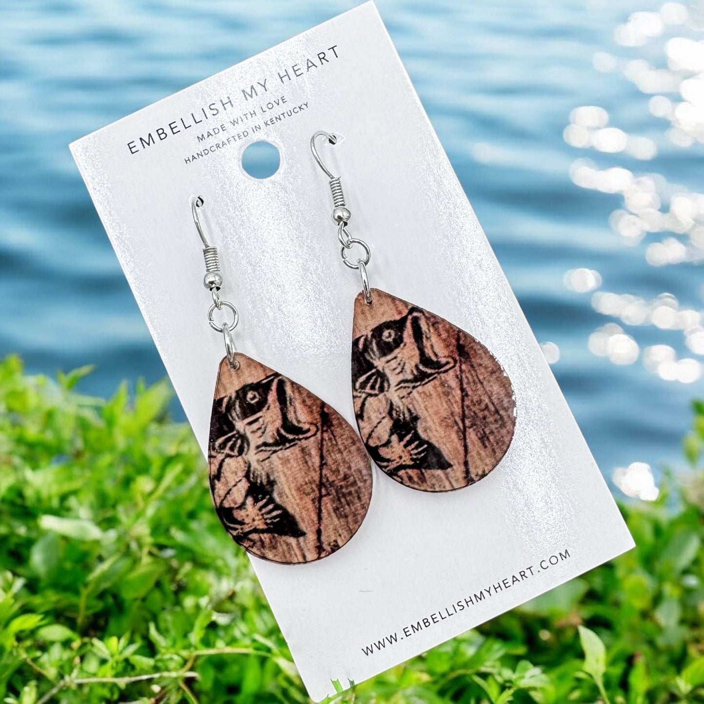 Fishing Teardrop Earrings – Edgewater Resort Exclusive - Embellish My Heart