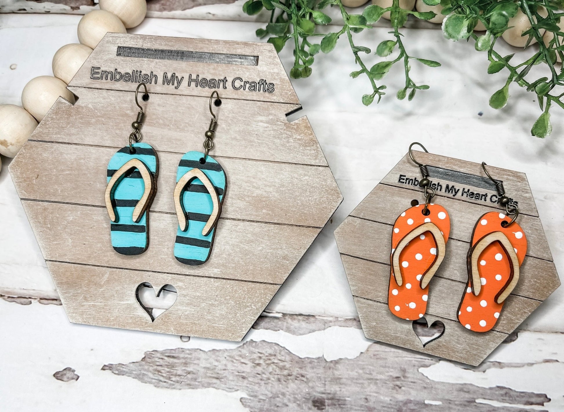 Flip Flop Earrings - Embellish My Heart