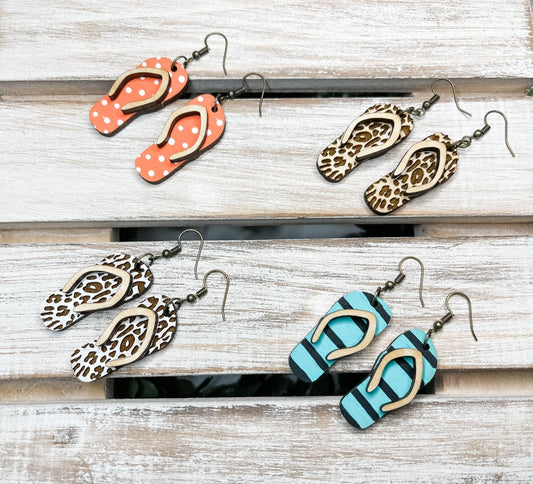 Flip Flop Earrings - Embellish My Heart