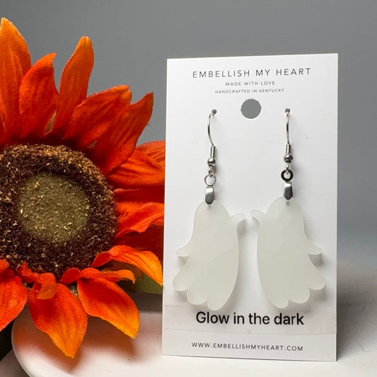 Glow - in - the - Dark Ghost Earrings - Embellish My Heart