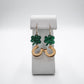 Gold Lucky Charms Shamrock St. Patrick's Day Dangle Earrings - Embellish My Heart