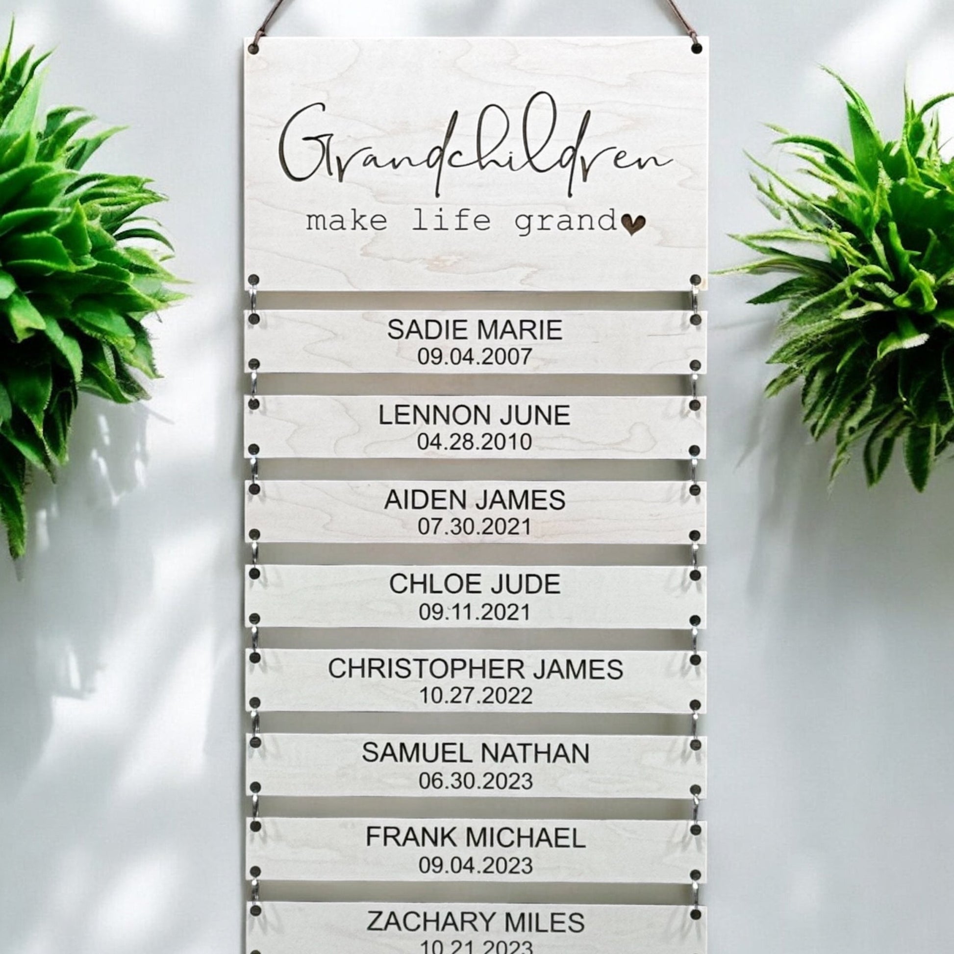 Grandchildren Make Life Grand Sign | Grandparent Sign | Wood Sign | Gift from Grandchildren | Mothers Day | Mothers Day Gift | Grandma Gift - Embellish My Heart