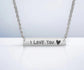 Horizontal Bar Stainless Steel Necklace - Embellish My Heart