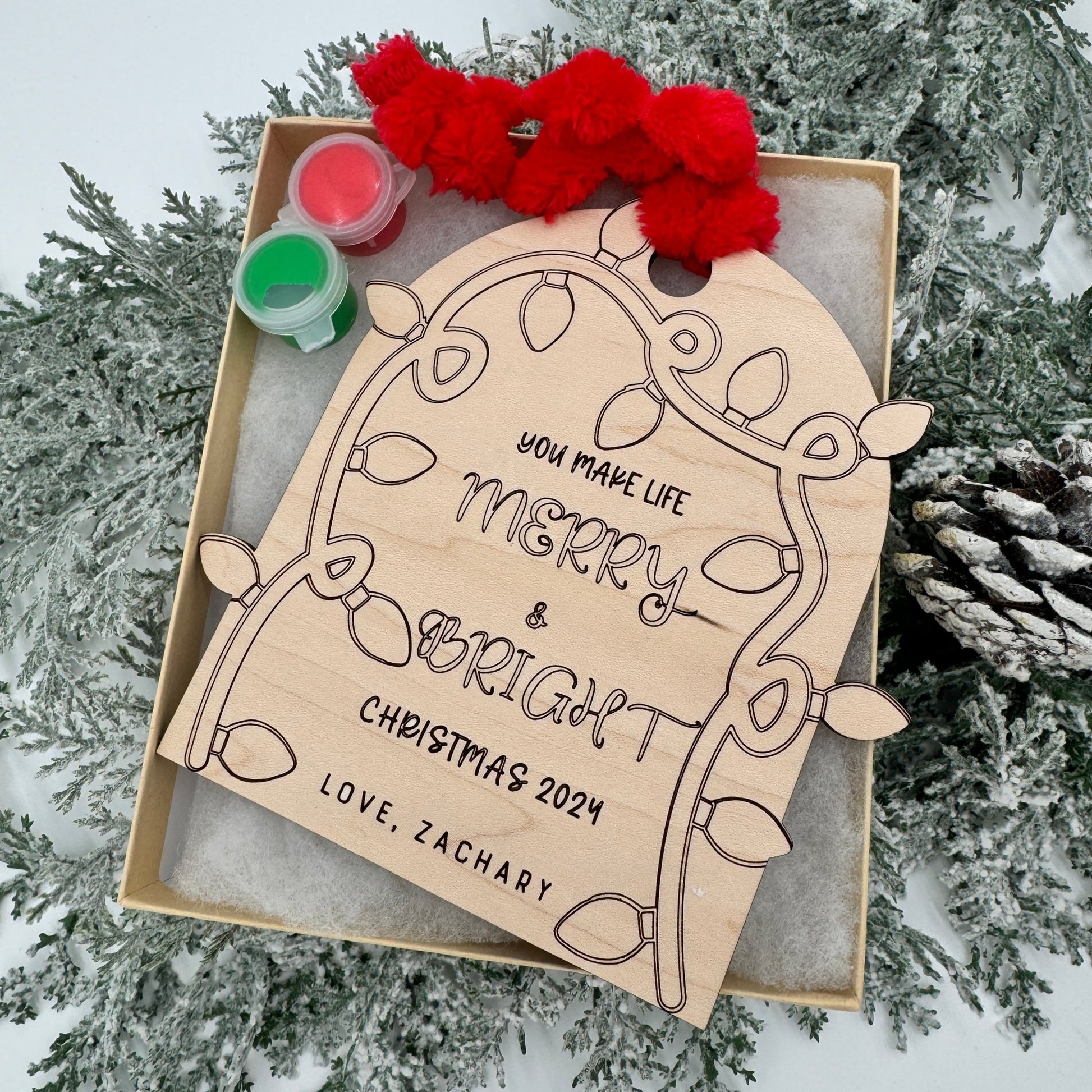 Kids DIY Fingerprint Ornament Kit - Embellish My Heart