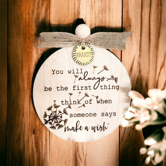 “Make A Wish Christmas” Ornament Memorial Gift - Embellish My Heart