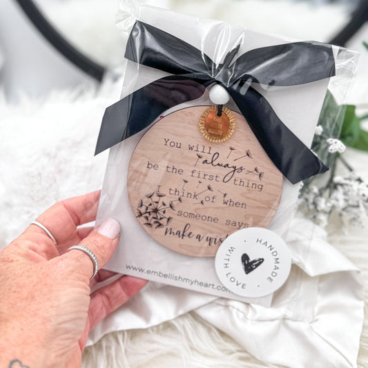 “Make A Wish” Christmas Ornament, Memorial Ornament Gift - Embellish My Heart