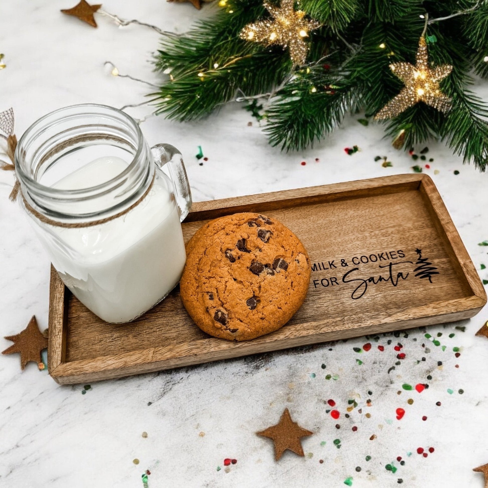 Santa Milk And Cookies Set Up Ideas Christmas Santa Milk Cookies