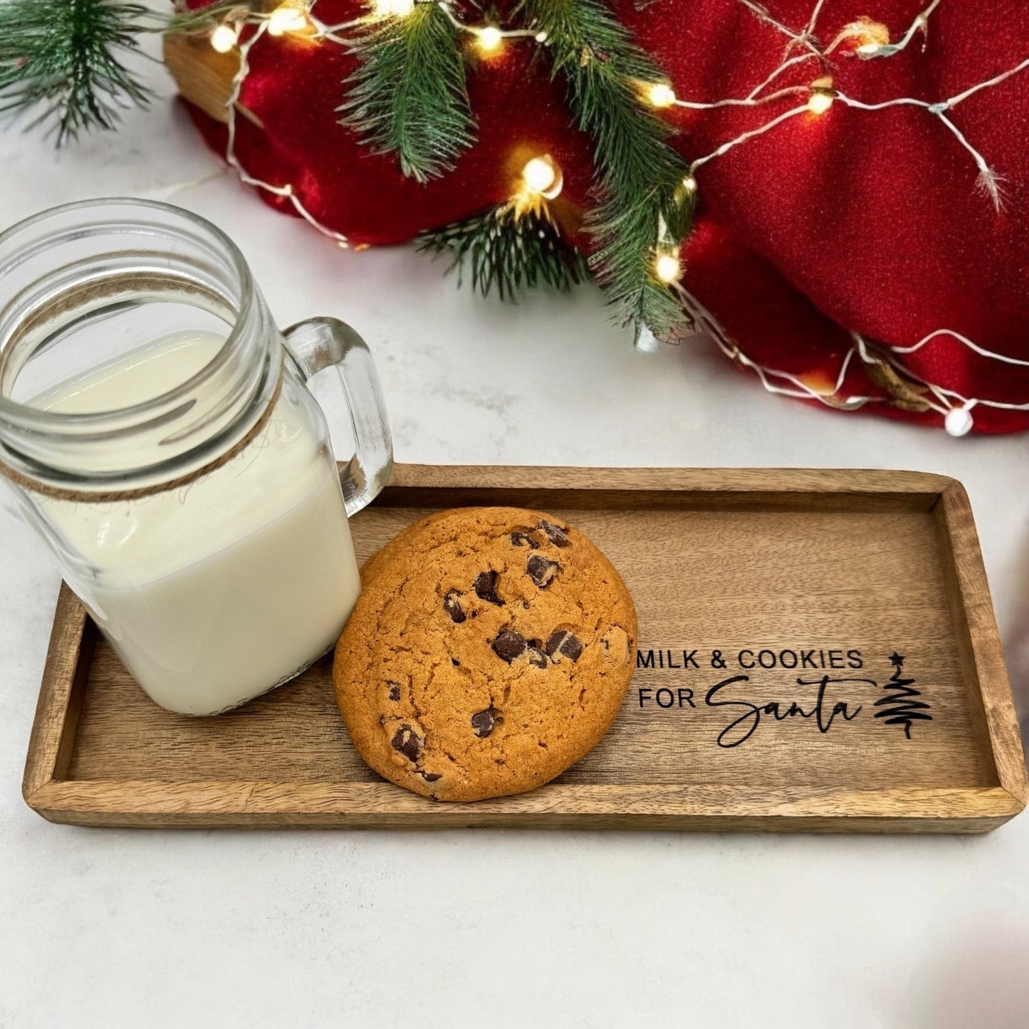 Milk & Cookies for Santa Tray Plate - Embellish My Heart