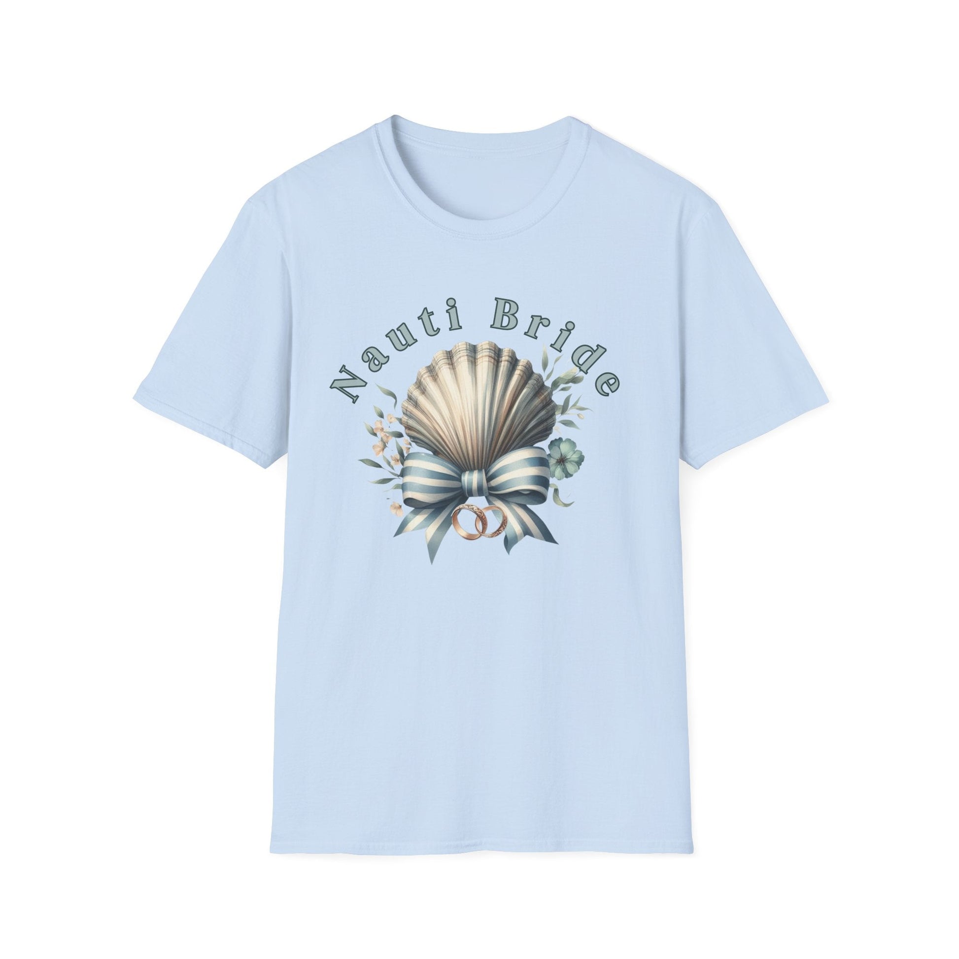 Nauti Bride Unisex T-Shirt - Perfect for Beach Weddings, Bachelorette Parties, Nautical Themes, Bridal Showers, Summer Events - Embellish My Heart